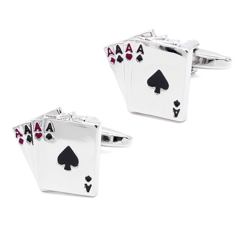 Pokerowe spinki do mankietów - 1