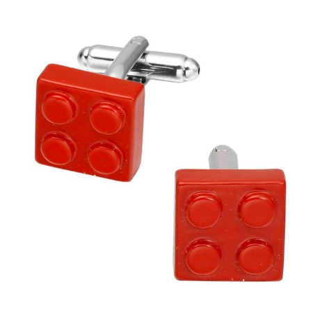Spinki do mankietów czerwone Lego