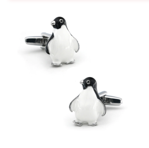 Spinki do mankietów z pingwinem - 1